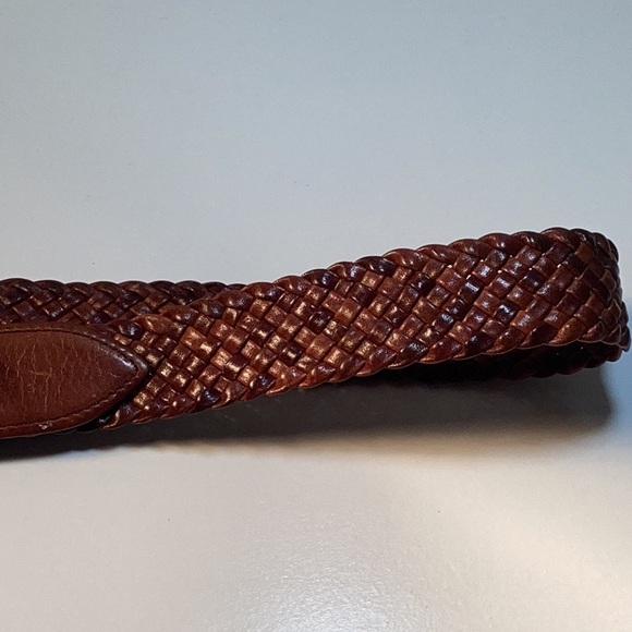 Yves Saint Laurent Leather Woven Belt Brass Buckle Some White Marks See Photo - Picture 15 of 16